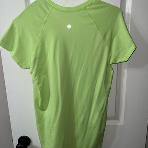 Lululemon Lime Green Swiftly Tech Top, Regular length